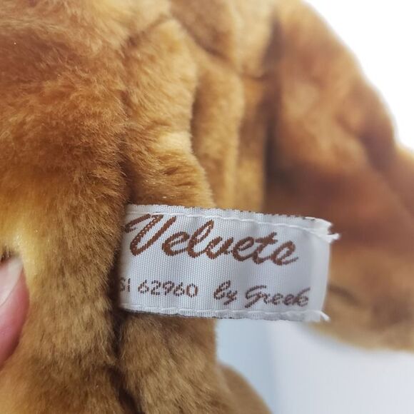 Adorable Vintage Soft Velvets Brown Teddy Bear Plush 8" Stuffed Animal Baby Toy - Picture 5 of 7